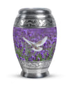 White Dove On Purple Theme 3 Inch Keepsake