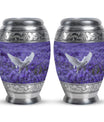 White Dove On Purple Theme 3 Inch Keepsake Pack of 2