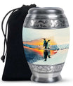 Penguin Theme Large Urn 10 Inch