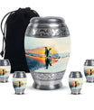 Penguin Theme Large Urn With 4 Keepsake Urn