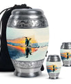 Penguin Theme Large Urn With 2 Keepsake Urn