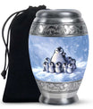 Penguin Theme Large Urn 10 Inch