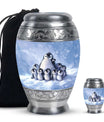 Penguin Theme Large Urn With 1 Keepsake Urn