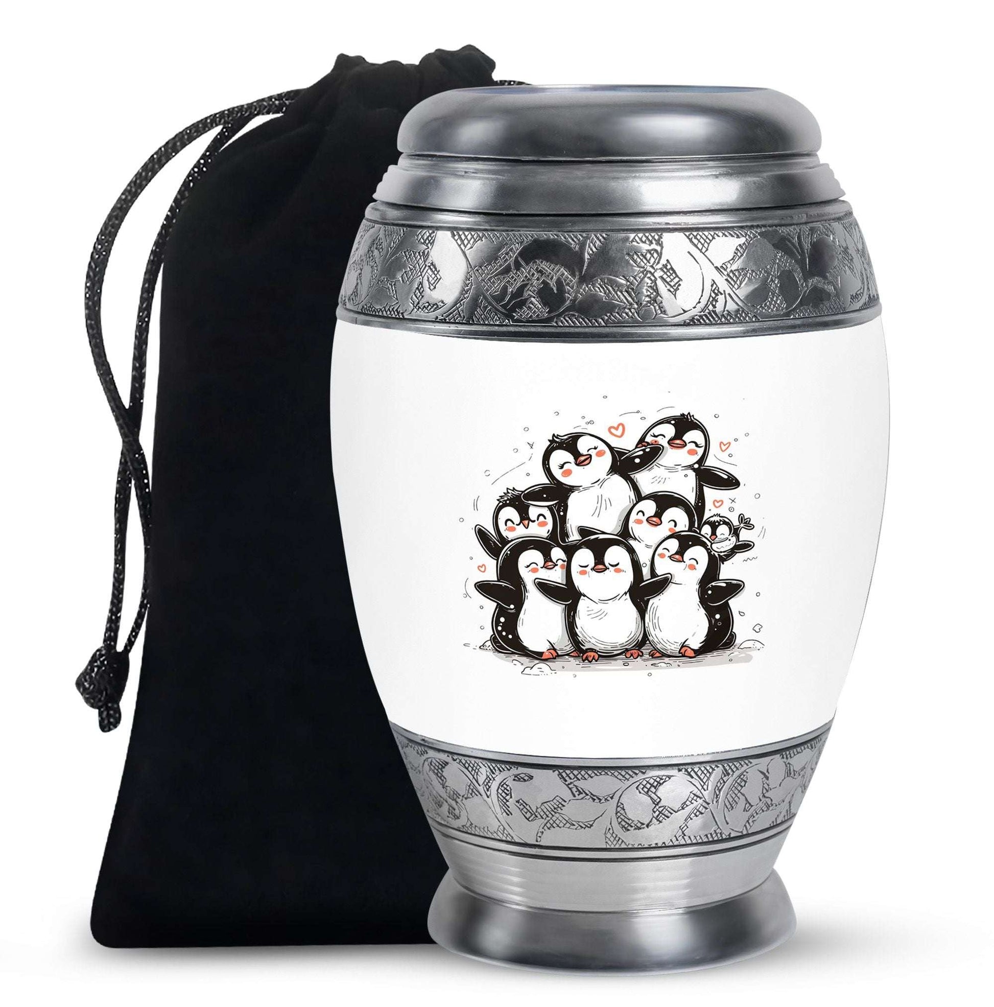 Penguin Theme Large Urn 10 Inch