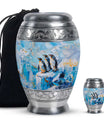 Penguin Theme Large Urn With 1 Keepsake Urn