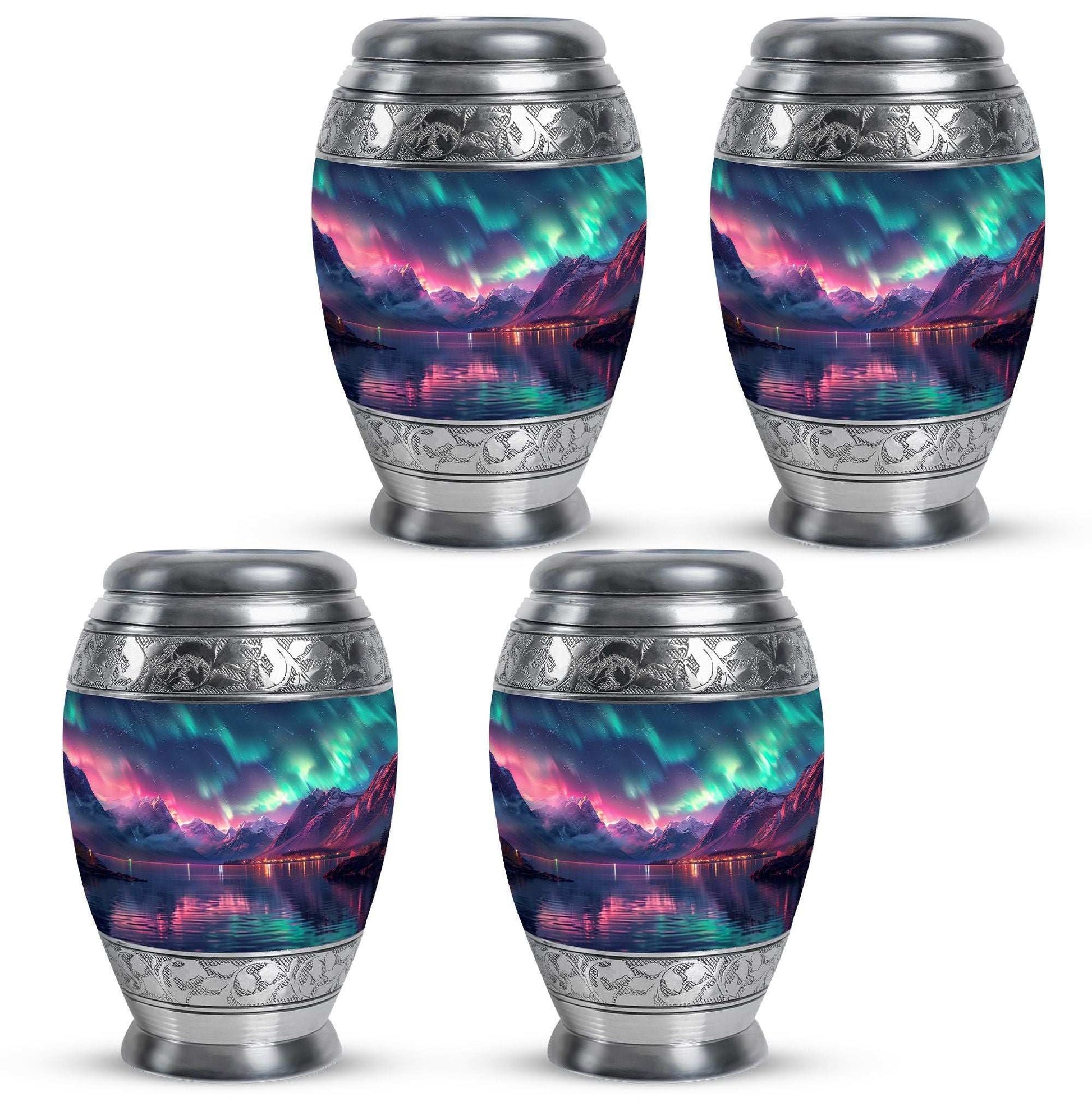 Aurora Borealis Theme 3 Inch Keepsake Pack of 4