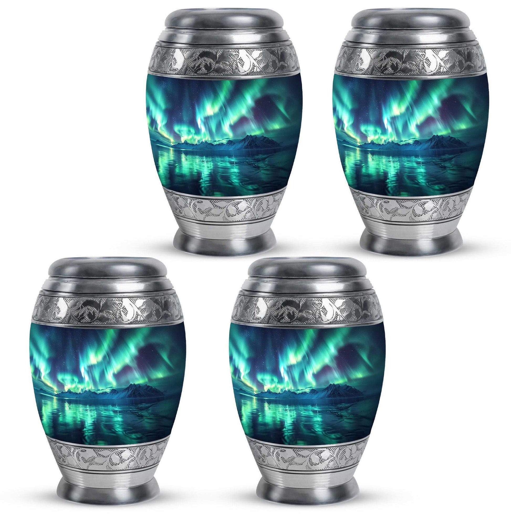 Aurora Borealis Borealis Theme 3 Inch Keepsake Pack of 4