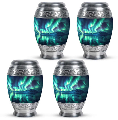 Aurora Borealis Borealis Theme 3 Inch Keepsake Pack of 4
