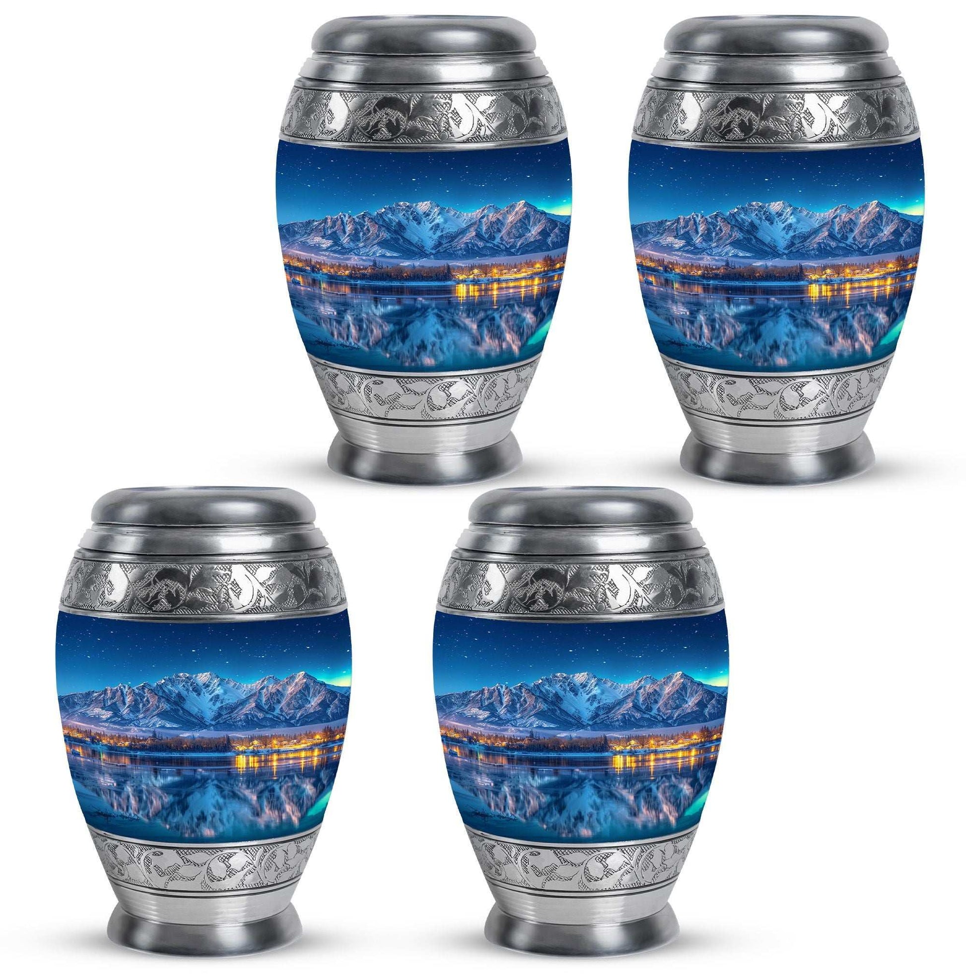 Aurora Borealis Theme 3 Inch Keepsake Pack of 4