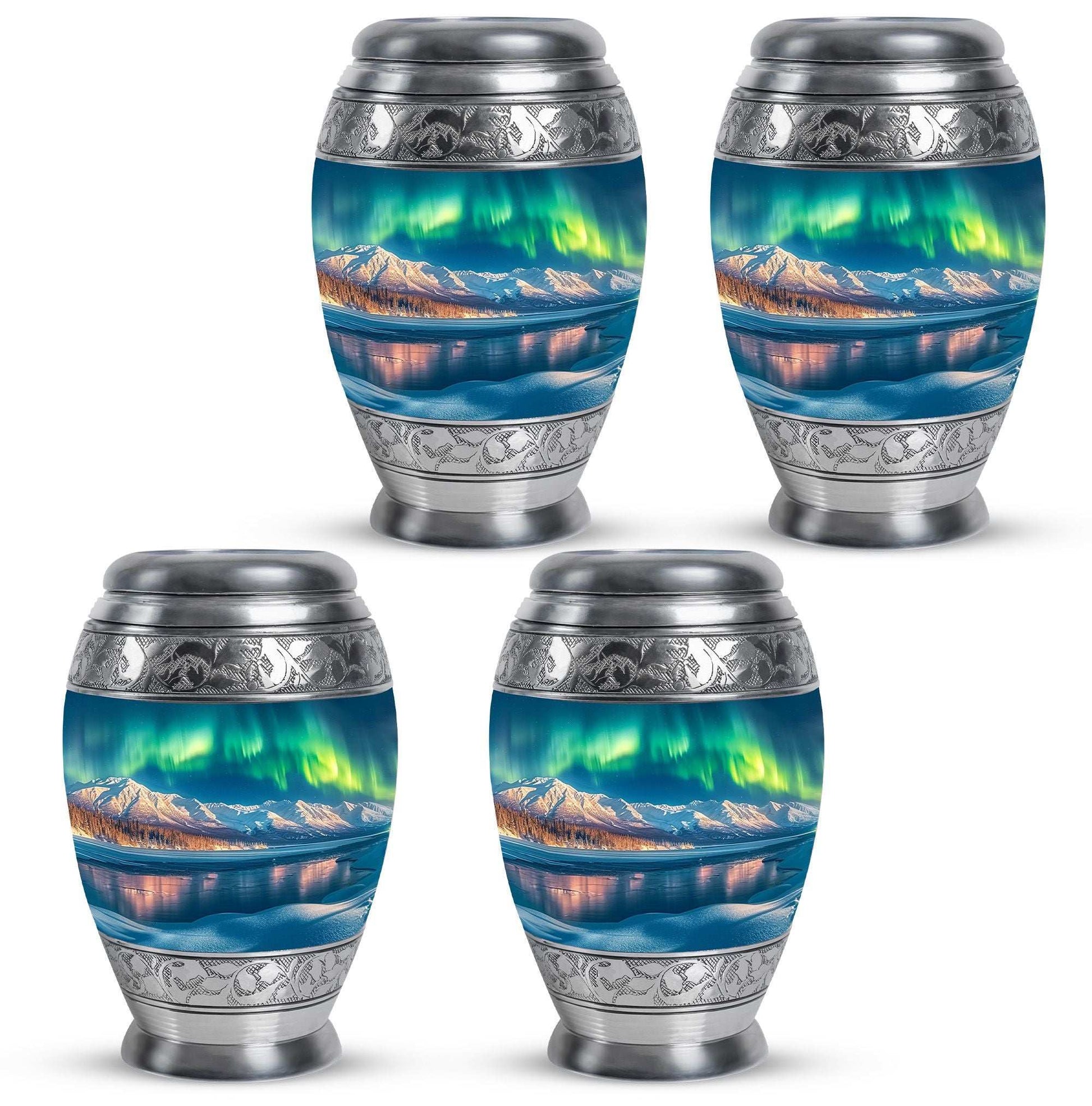 Aurora Borealis Theme 3 Inch Keepsake Pack of 4