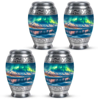 Aurora Borealis Theme 3 Inch Keepsake Pack of 4