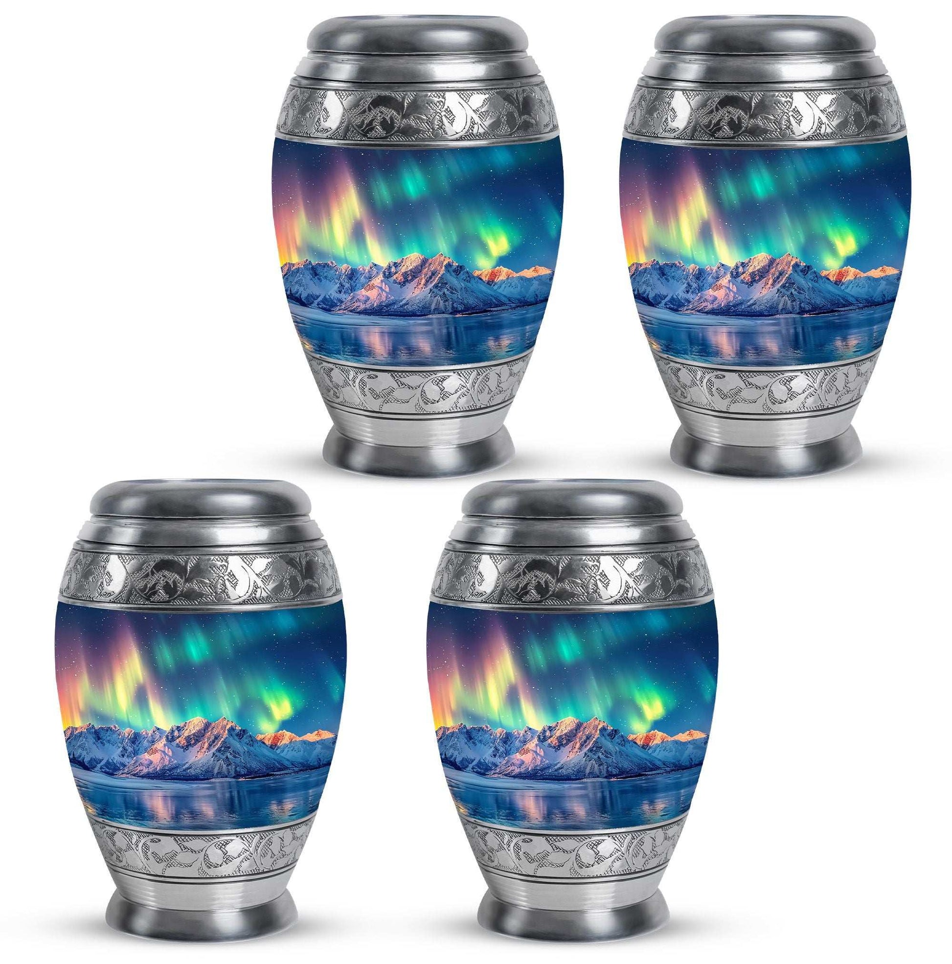 Aurora Borealis Theme 3 Inch Keepsake Pack of 4