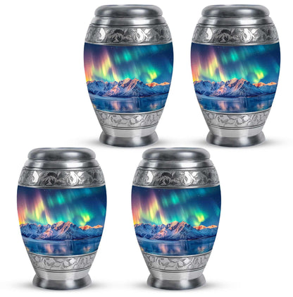 Aurora Borealis Theme 3 Inch Keepsake Pack of 4