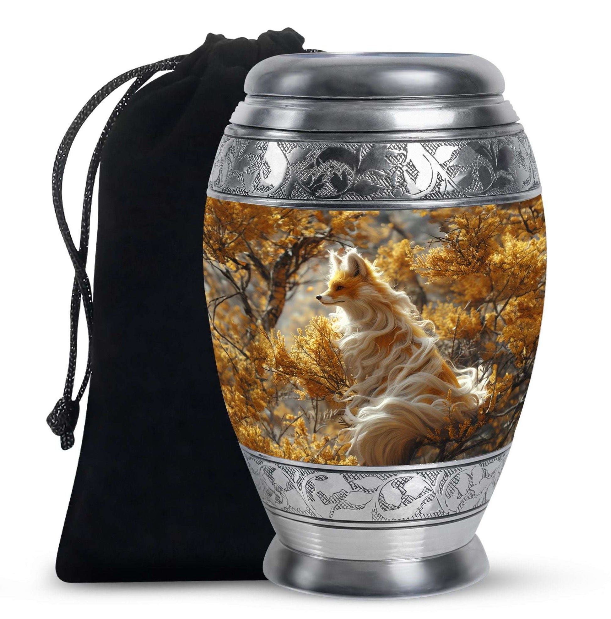 Fox Theme Large Urn 10 Inch