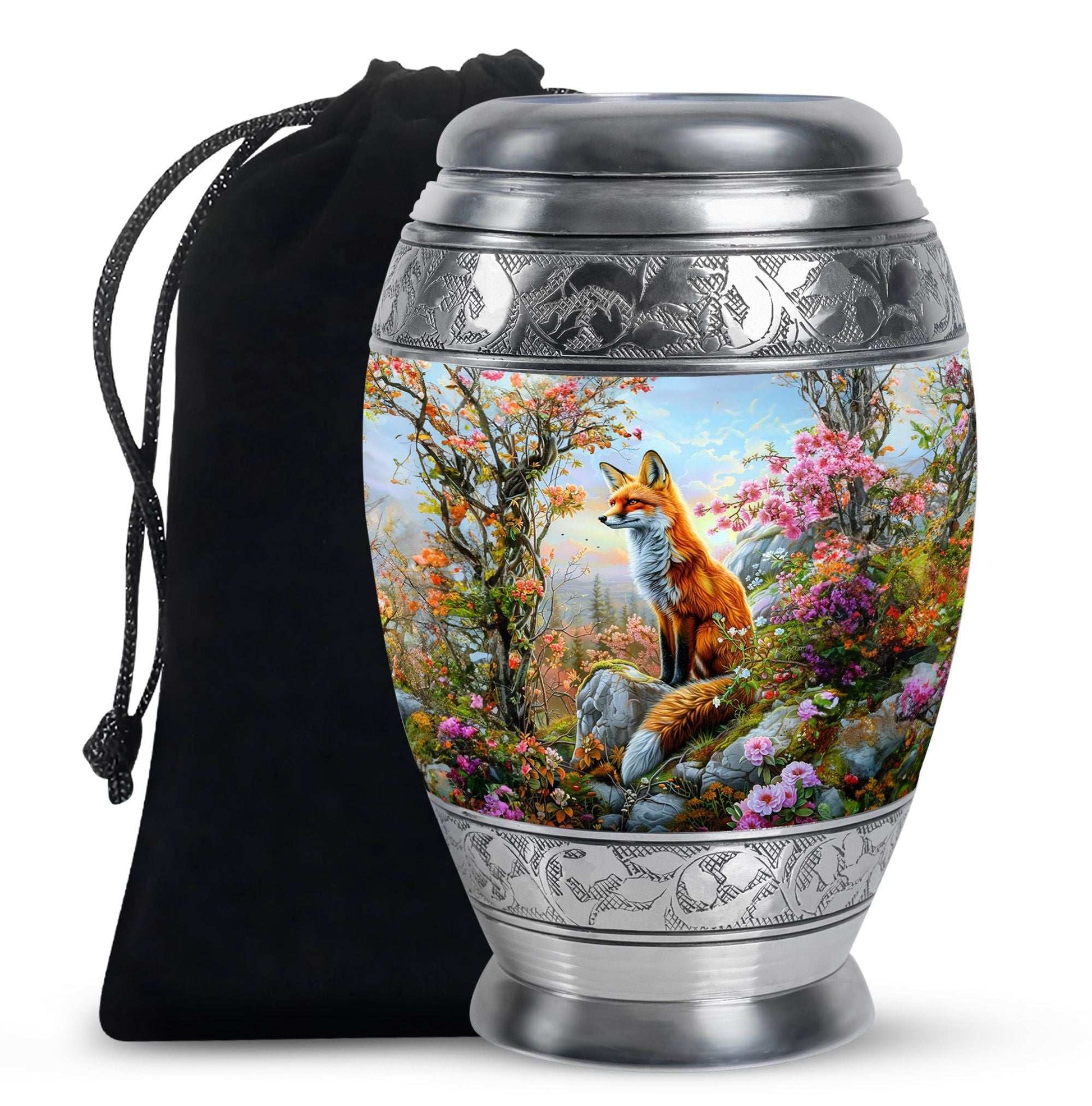 Fox Theme Large Urn 10 Inch