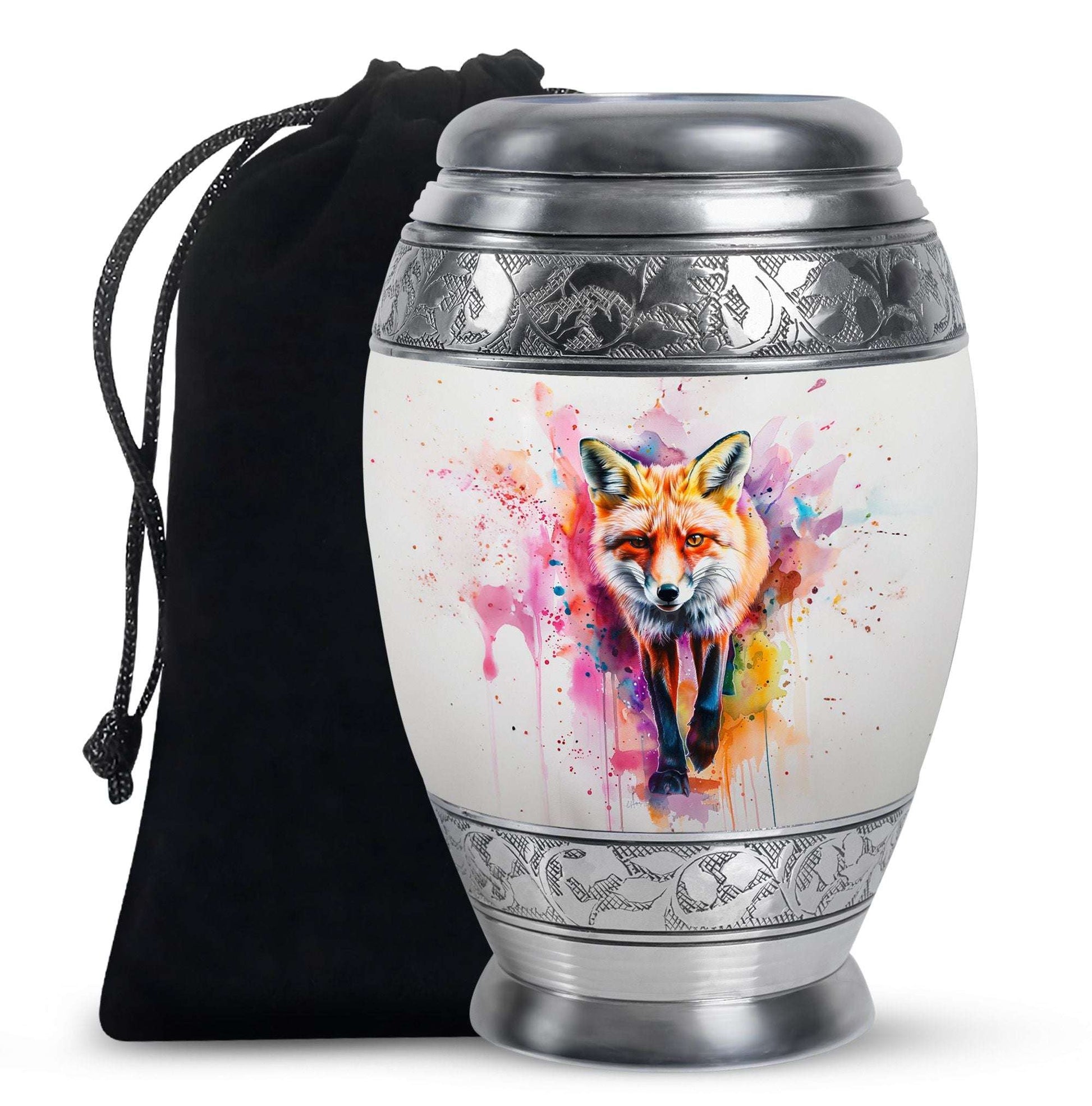 Fox Theme Large Urn 10 Inch