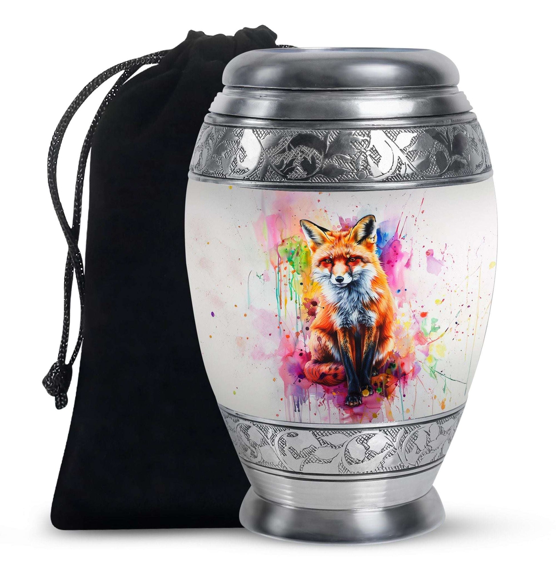 Fox Theme Large Urn 10 Inch