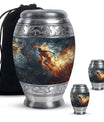 Basketball Theme Large Urn With 2 Keepsake Urn
