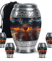 Basketball Theme Large Urn With 4 Keepsake Urn