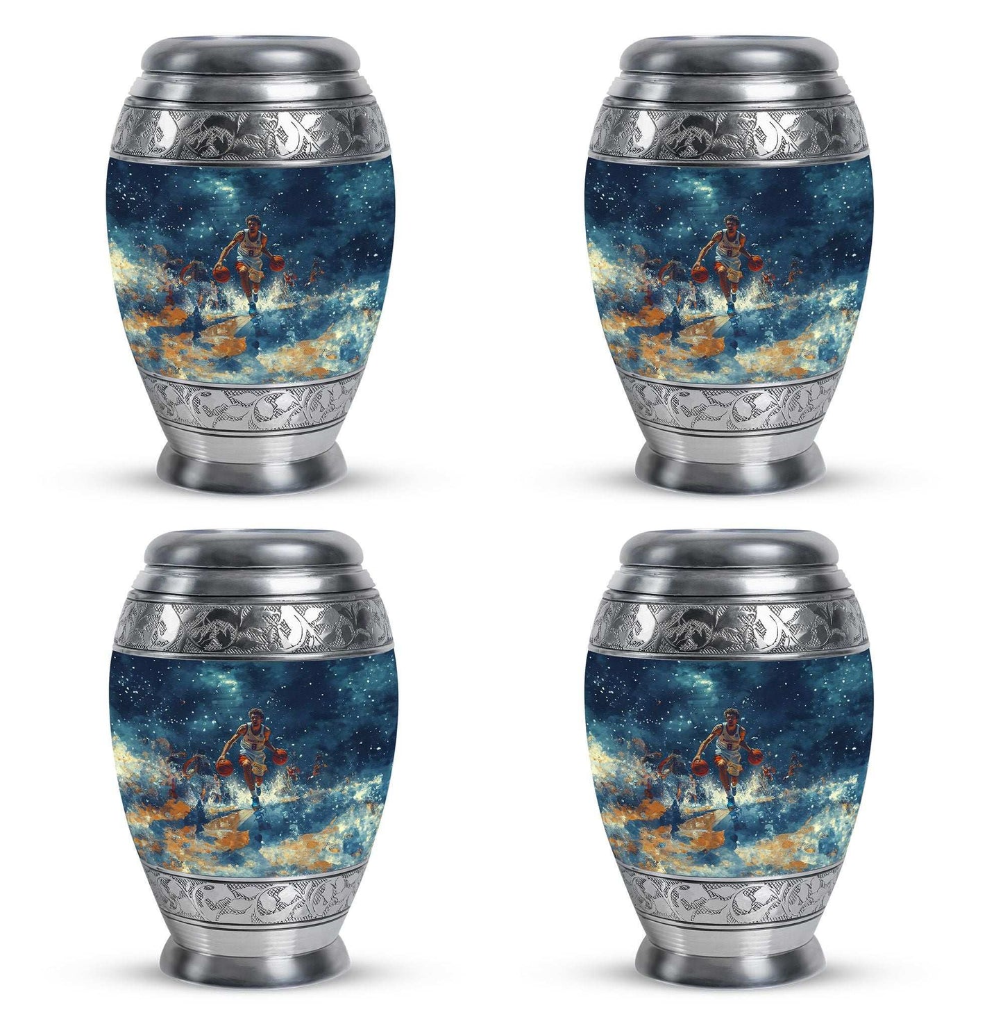 Basketball Theme 3 Inch Keepsake Pack of 4