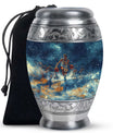 Basketball Theme Large Urn 10 Inch