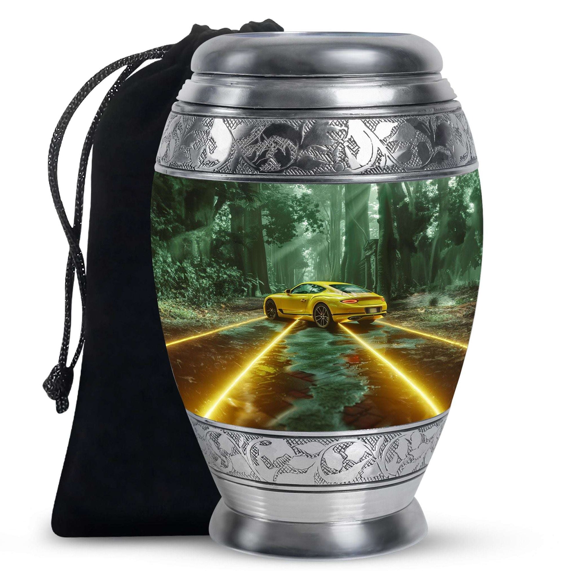 Car Theme Large Urn 10 Inch