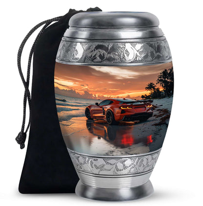 Car Theme Large Urn 10 Inch