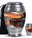 Car Theme Large Urn With 1 Keepsake Urn
