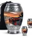 Car Theme Large Urn With 2 Keepsake Urn