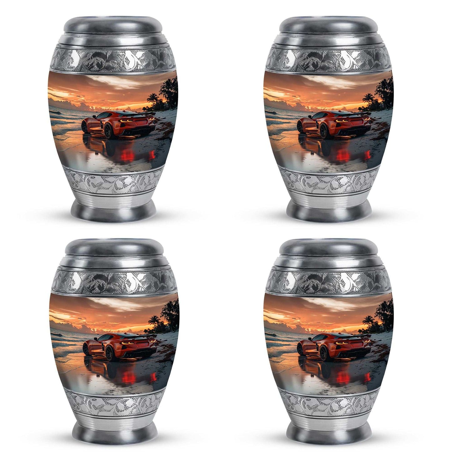 Car Theme 3 Inch Keepsake Pack of 4