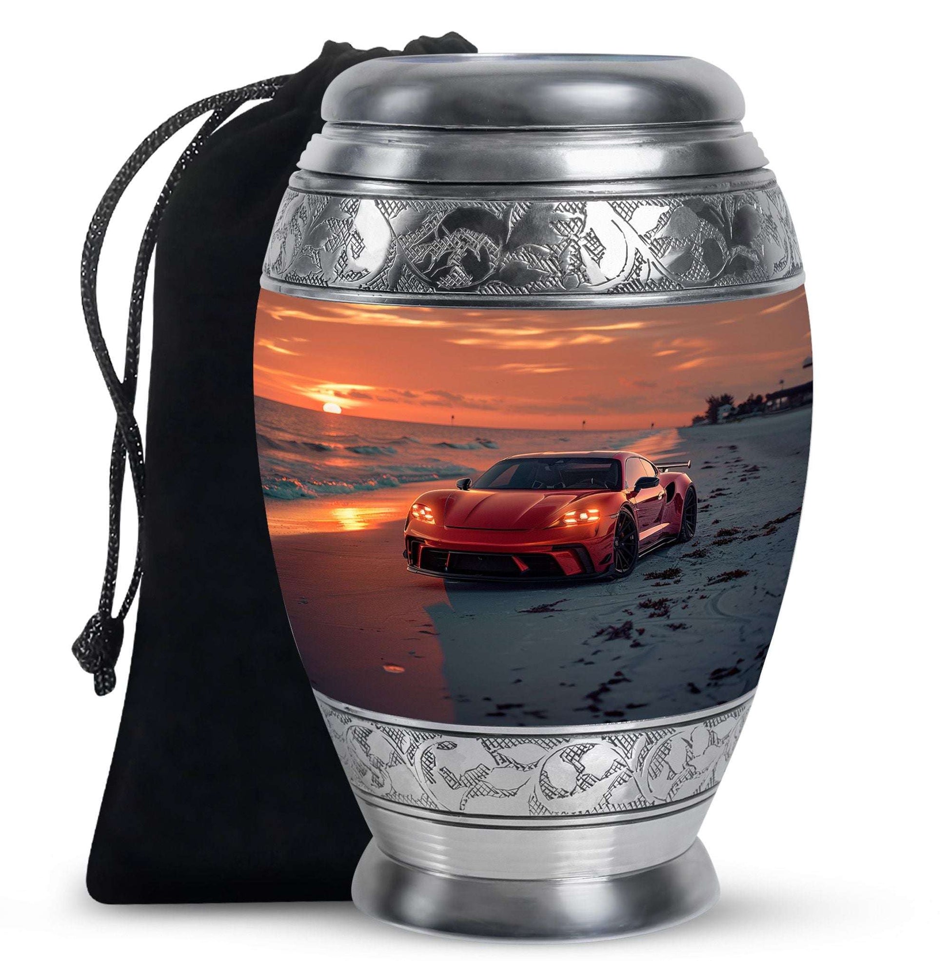 Car Theme Large Urn 10 Inch