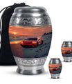 Car Theme Large Urn With 2 Keepsake Urn