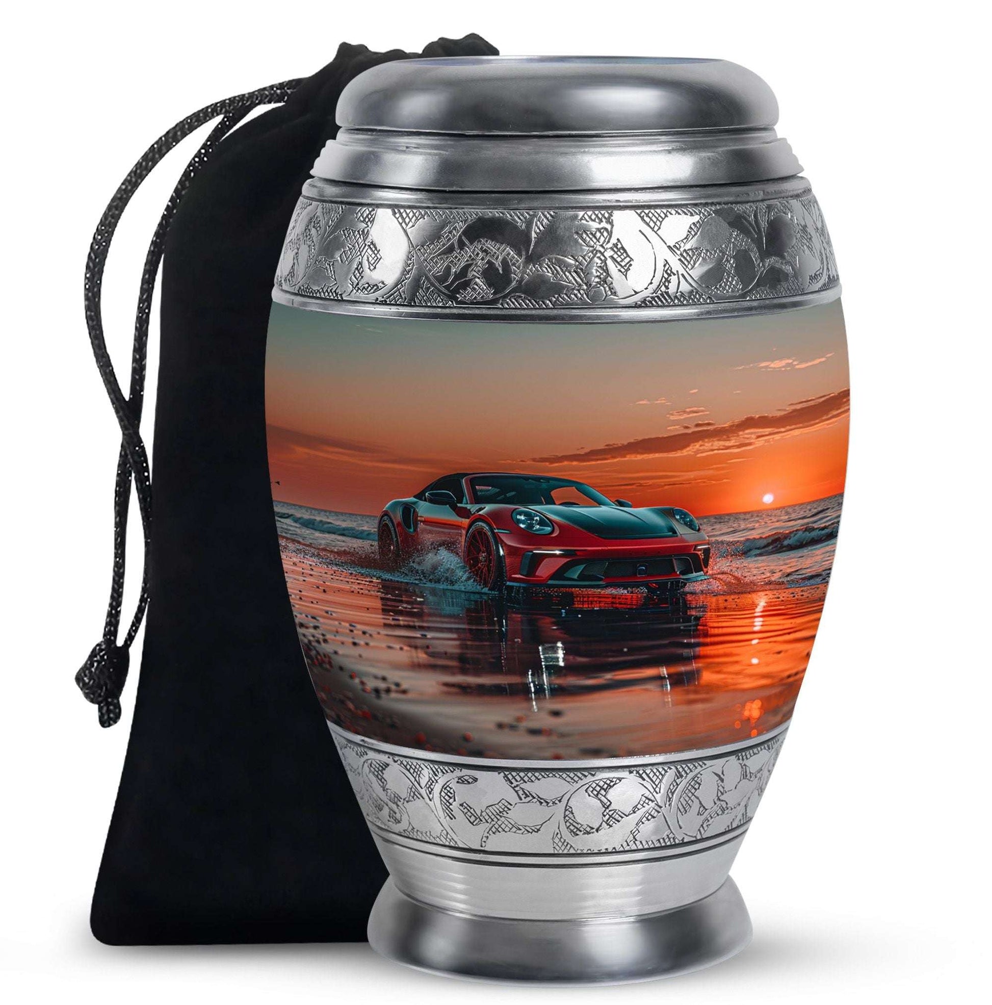 Sports Cremation Urn Adult Male – Large Racing Car Urn For Adult Male