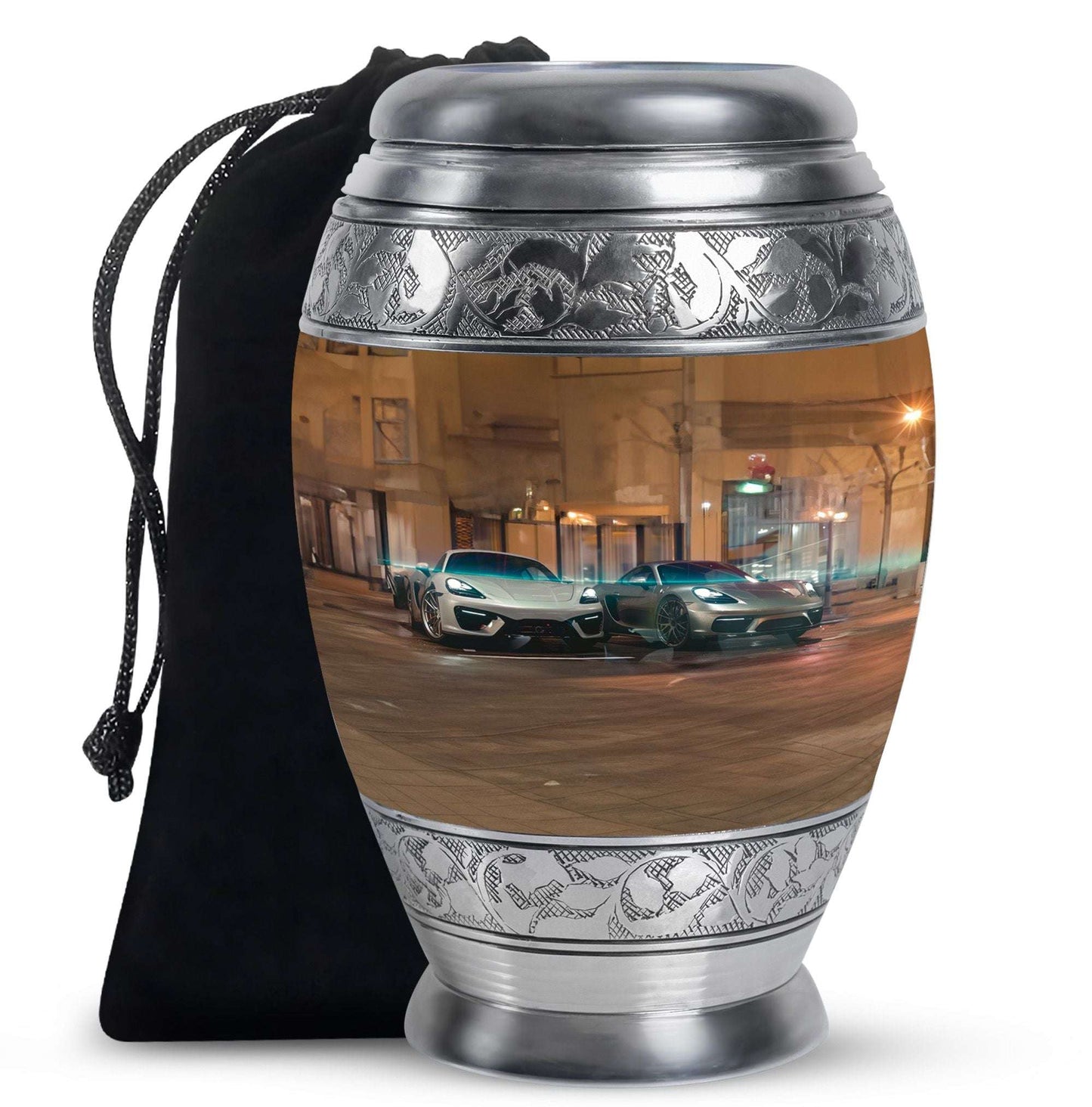 Car Theme Large Urn 10 Inch