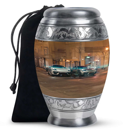 Car Theme Large Urn 10 Inch