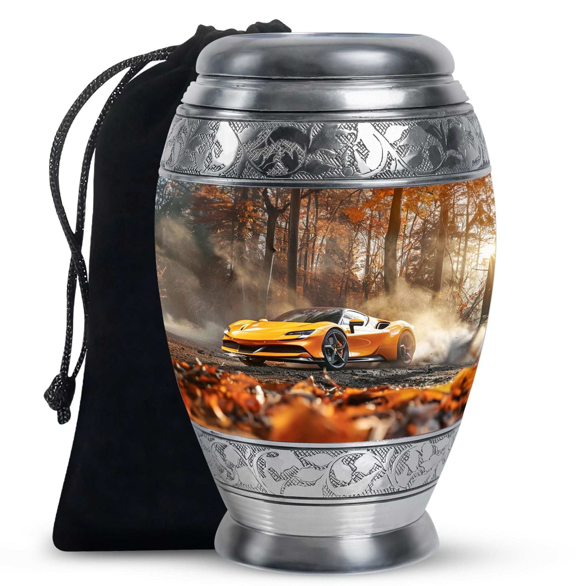 Car Theme Large Urn 10 Inch