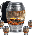 Car Theme Large Urn With 4 Keepsake Urn