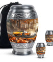 Car Theme Large Urn With 2 Keepsake Urn