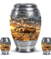 Car Theme Large Urn With 2 Keepsake Urn