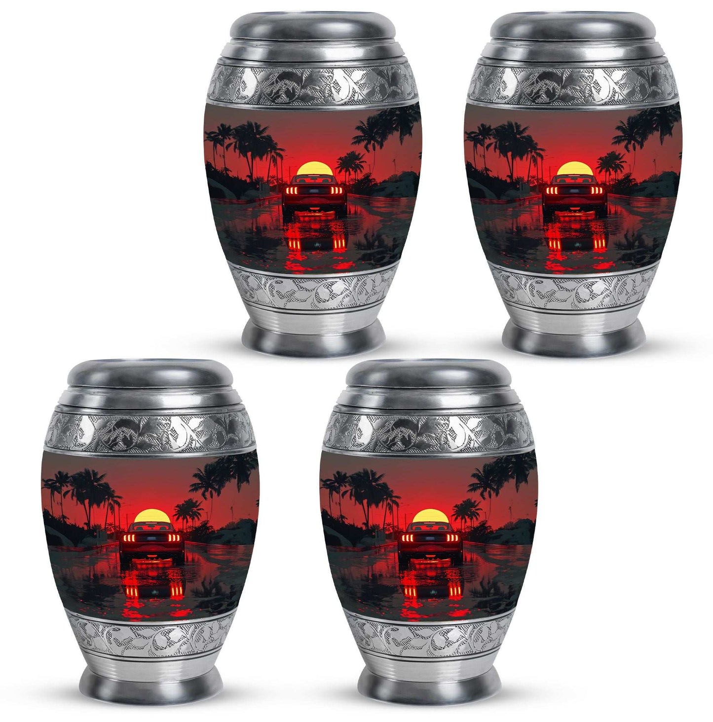 Car Theme 3 Inch Keepsake Pack of 4