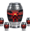 Car Theme Large Urn With 4 Keepsake Urn