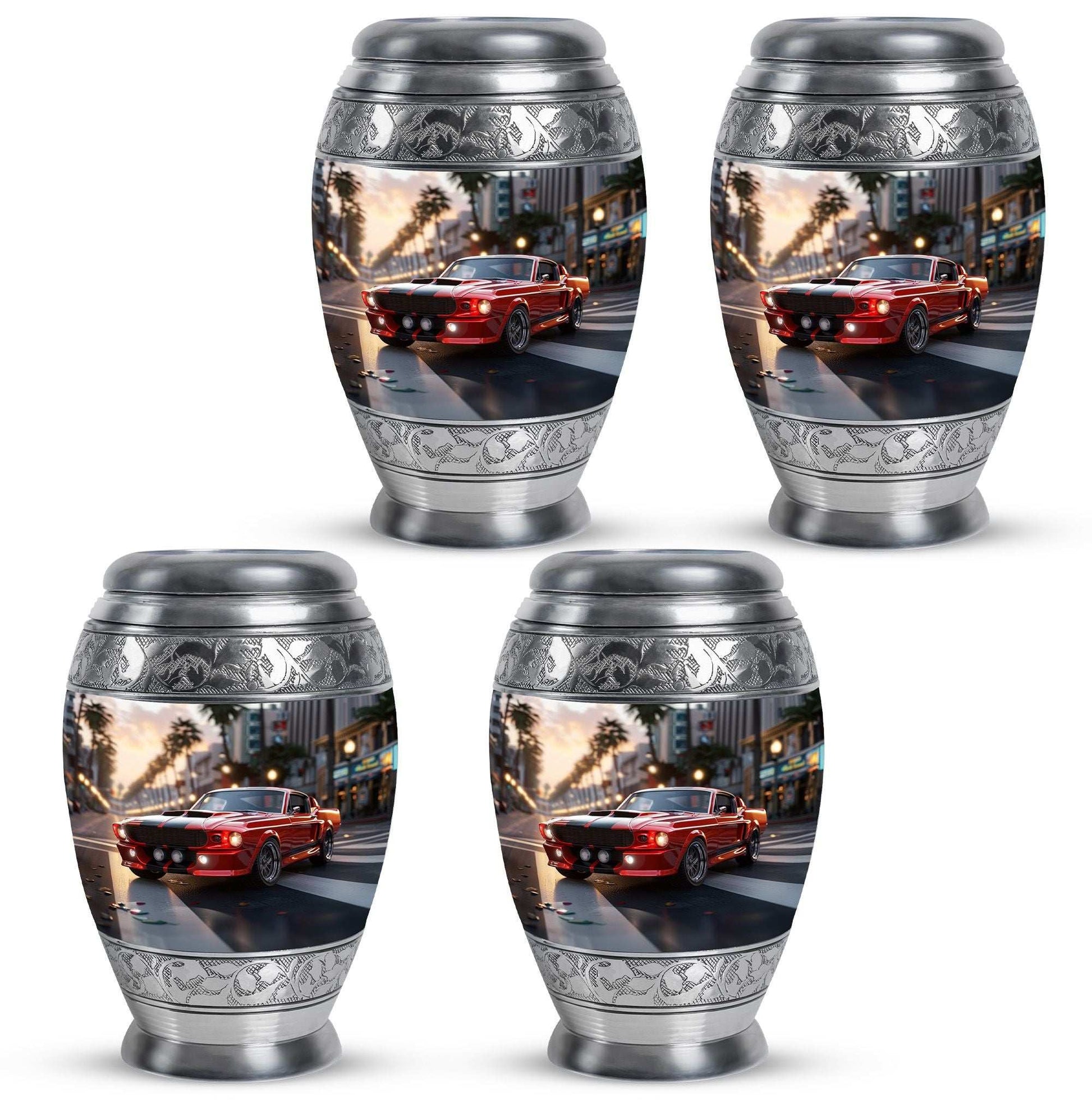 Car Theme 3 Inch Keepsake Pack of 4