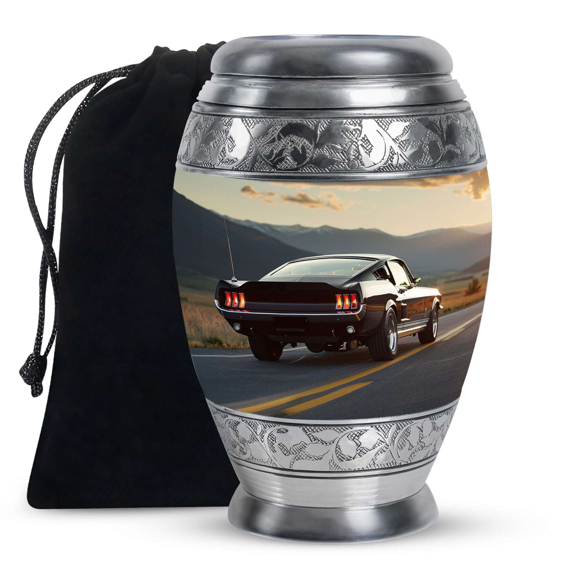 Car Theme Large Urn 10 Inch