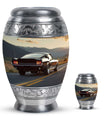 Car Theme Large Urn With 1 Keepsake Urn