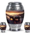 Car Theme Large Urn With 2 Keepsake Urn