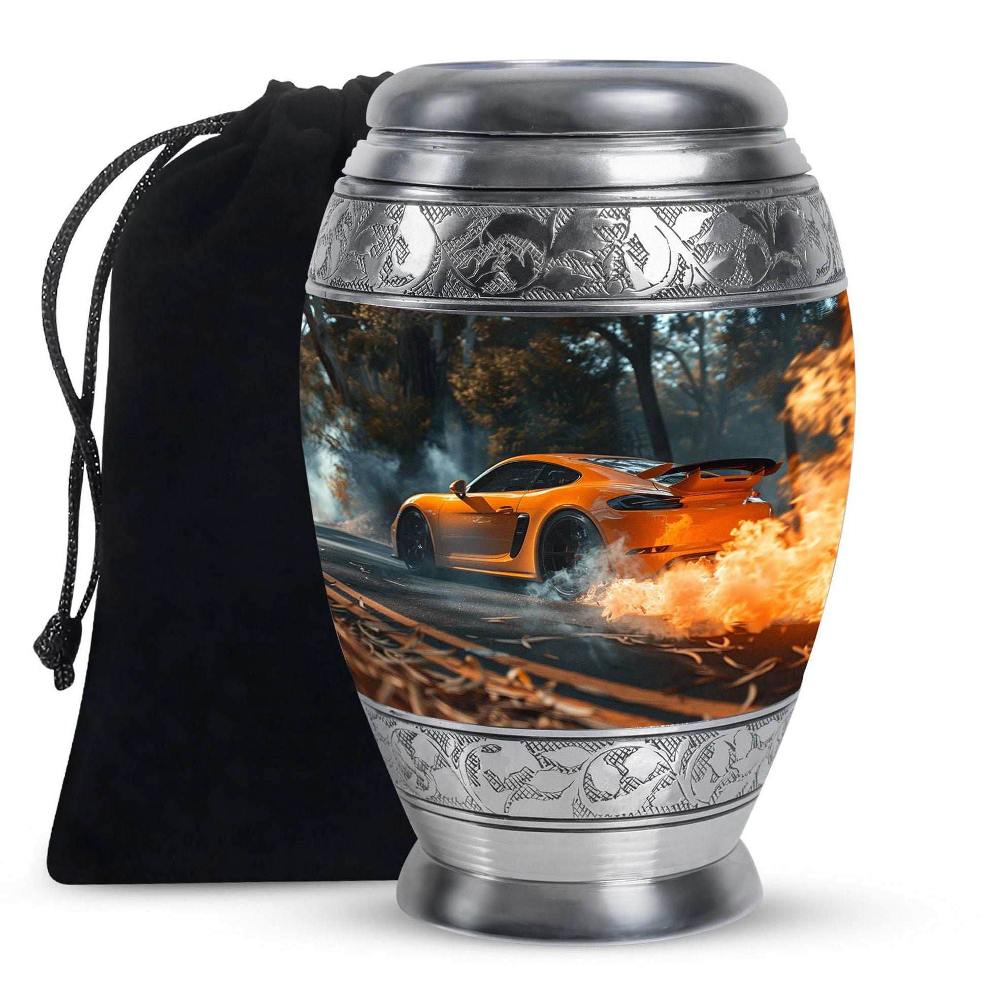 Car Theme Large Urn 10 Inch