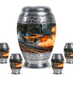 Car Theme Large Urn With 4 Keepsake Urn