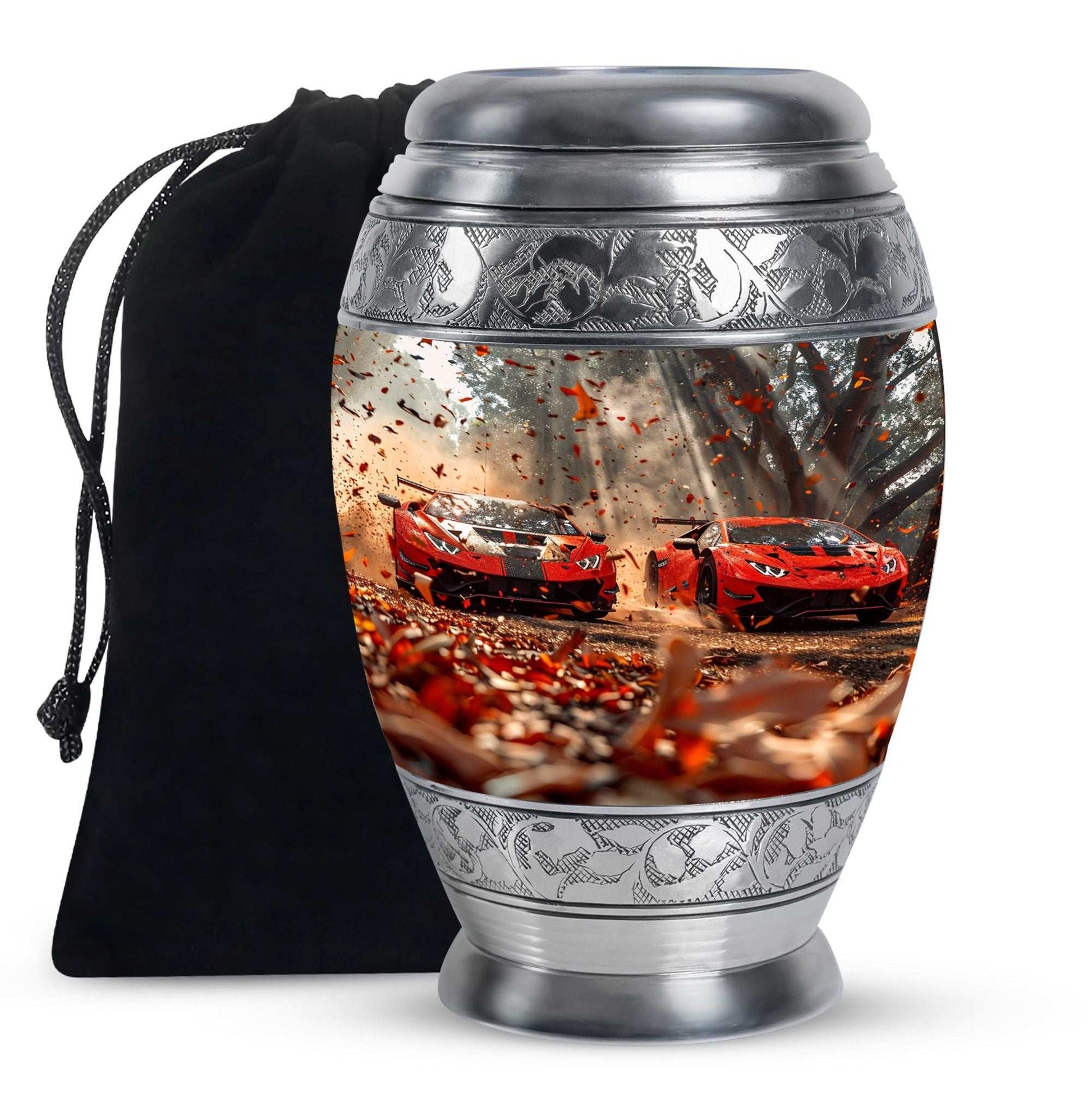 Car Theme Large Urn 10 Inch
