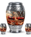Car Theme Large Urn With 2 Keepsake Urn