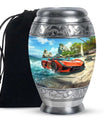 Car Theme Large Urn 10 Inch